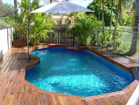 Deck Piscina, Pool Repair, Swimming Pool Decks, Above Ground Pool Landscaping, Above Ground Pool Decks, Backyard Pool Landscaping, Above Ground Swimming Pools, Dream Pools, Swimming Pool Designs