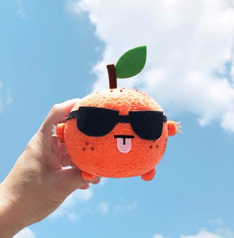 Is it a bird? Is it a plane? No it's... ORANGE! Available exclusively at noodoll.com 🍊❤️ Cool Plushies, Dark Iphone Backgrounds, Clay Diy Projects, Crochet Pouch, Cute Stuffed Animals, New Year Gift, Cute Room Decor, Lunar New Year, Black Sunglasses