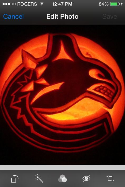 Vancouver Canucks Hockey Pumpkin, Pumpkin Carving Patterns, Funky Design, Vancouver Canucks, Trick Or Treater, Halloween Celebration, Fall Ideas, Halloween Cosplay, Fall Thanksgiving