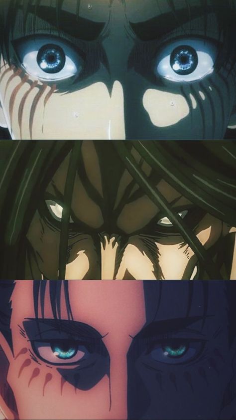 The progression —>>> #erenjaeger #eren #aotedit #attackontitan #shingekinokyojin #eyes Eren Jaeger Eyes Tattoo, Eren Eyes Tattoo, Eren Jaeger Eyes, Eren Eyes, Titan Eye, Eye Scar, Titan Shifter, Attack On Titan Tattoo, Eren Aot