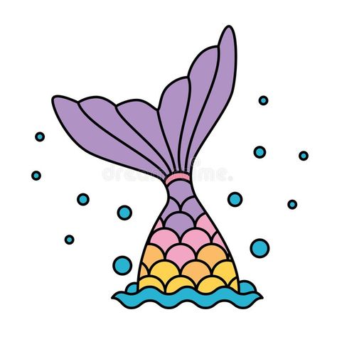 Mermaid tail rainbow pastel colorful jumping to water bubbles. Vector , #AFFILIATE, #rainbow, #pastel, #Mermaid, #tail, #colorful #ad Mermaid Tail Drawing, Mermaid Vector, Unicorn Drawing, Rainbow Mermaid, Mermaid Drawings, Cute Mermaid, Simple Cartoon, Kawaii Doodles, Cute Kawaii Drawings