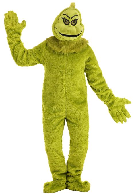 PRICES MAY VARY. Size: Large 100% polyester long-pile faux fur Jumpsuit has hook & loop fastener at center back Padded cushion inside front of jumpsuit for plump look Collar has fabric ties at back of neck This year, hang up your old Christmas Costume and check out this Adult The Grinch Premium Costume. The jumpsuit has a hook and loop fastener at the center back. A padded cushion is inside the front of the jumpsuit for a plump look. A collar has fabric ties at the back of the neck, while the fu Grinch Onesie, Fur Jumpsuit, Grinch Outfit, Grinch Costume, Grinch Costumes, Head Mask, Christmas Costume, Grinch Stole Christmas, Old Christmas