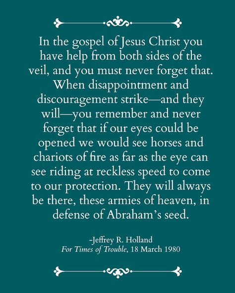 Holland Quotes, Jeffrey R. Holland, Elder Holland, Quotes Arabic, Gospel Quotes, Conference Quotes, Church Quotes, Spiritual Thoughts, Troubled Times