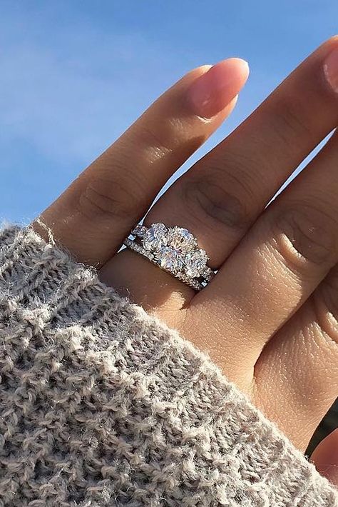 Cool Wedding Rings, Engagement Ring Inspiration, Three Stone Engagement, Silver Wedding Rings, Wedding Rings Unique, Three Stone Engagement Rings, Stone Engagement Rings, Stone Engagement, Great Bands