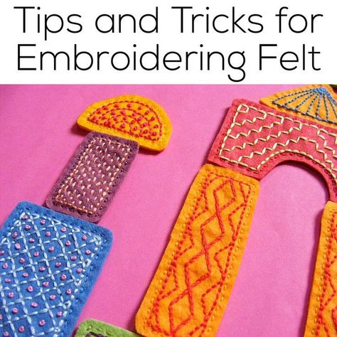 Tips and Tricks for Embroidering Felt Learning To Embroider, Embroidery Tips, Felt Embroidery, Brazilian Embroidery, Felt Applique, Embroidery For Beginners, Design Guide, Vintage Embroidery, Embroidery Tutorials