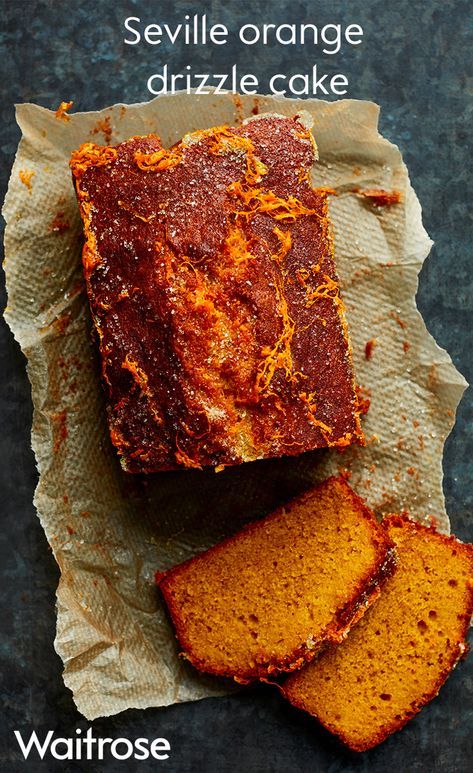 Light and fluffy sponge topped with a zesty sugar drizzle. Our Seville orange cake uses up any left over oranges and tastes delicious! See the recipe on the Waitrose website. Orange Drizzle Cake, Waitrose Food, Seville Orange, Loaf Cakes, Drizzle Cake, Baked Goodies, Loaf Cake, Orange Cake, Orange Recipes