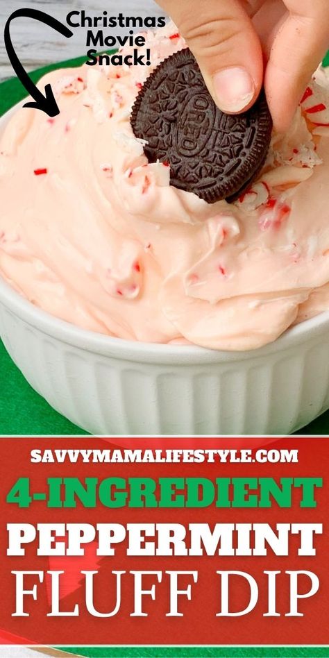 Holiday Dip Recipes, Christmas Dips, Christmas Snack Recipes, Fluff Dip, Christmas Snacks Easy, Marshmallow Fluff Recipes, Dessert Dip Recipes, Peppermint Dessert, Best Dip Recipes