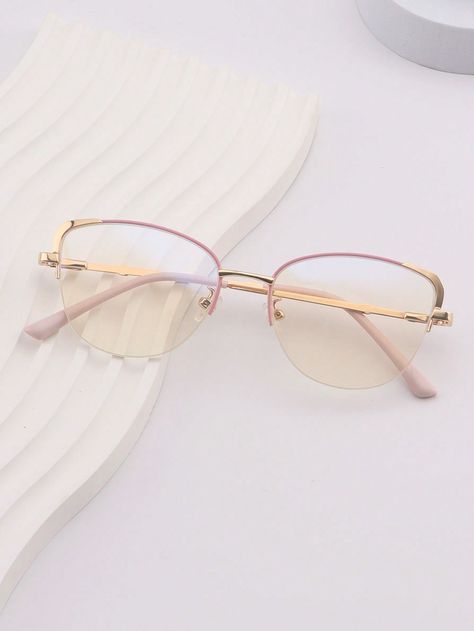 Collar     Embellished   Women Accessories Eye Glasses Aesthetic, Cute Glasses Frames, Glasses Aesthetic, Fancy Glasses, Light Fashion, Womens Glasses Frames, Women Eyeglasses, Cute Glasses, Fashion Eye Glasses