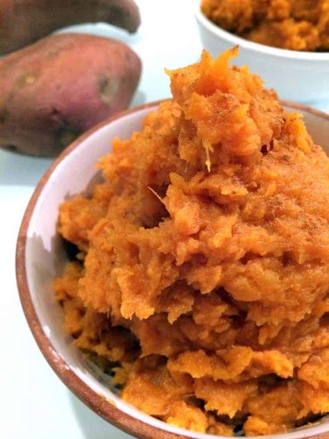 Maple Orange Mashed Sweet Potatoes Recipes With Orange Juice, Mashed Sweet Potato Recipes, Mashed Sweet Potato Recipe, Sweet Potato Recipes Mashed, Mashed Sweet Potato, Orange Sweet Potatoes, Sweet Potato Recipe, Butter Extract, Vegetarian Sides