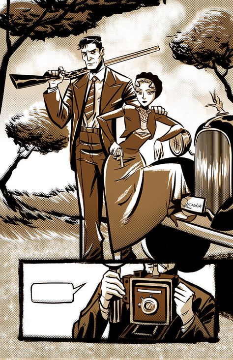 - Bonnie and Clyde - by sergio-quijada Bonnie And Clyde Tattoo Ideas, Bonnie And Clyde Art, Bonnie And Clyde Tattoo, Bonnie And Clyde Musical, Bonnie And Clyde Quotes, Bonnie And Clyde Photos, Bonnie And Clyde Halloween Costume, Comic Tattoo, Bonnie And Clyde