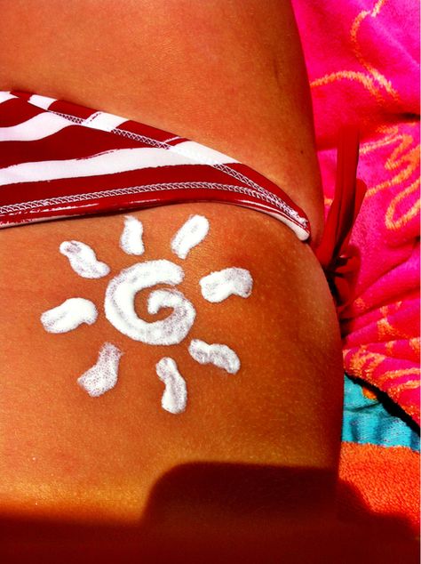 Get a sun tattoo using sunscreen. SIlly Bandz work too!! Tan Tattoo Ideas, Suntan Tattoo, A Sun Tattoo, Chickadee Tattoo, Sunscreen Tattoo, Tanning Tattoos, Tan Tattoo, Summer Tattoo, Sun Tattoos