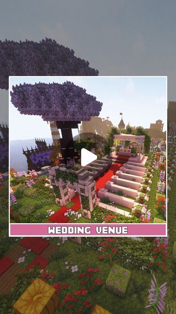 Wedding Venue Minecraft, Wedding Minecraft, Minecraft Wedding, Wedding Altars, Minecraft Stuff, My World, My Youtube Channel, Wedding Venue, Youtube Channel