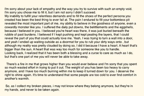 An unsent letter to my narcissist. Narcissistic Love Letter, Letter To Toxic Mother, Letter To A Narcissistic Mother, Post Breakup Letter, Letter To Narcissistic Husband, Letter To My Narcissistic Husband, Unsent Love Letters, Letter To Narcissistic Boyfriend, Letter To My Ex Husband