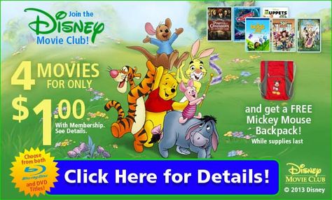 4 #Disney #Movies on DVD or Blu-ray for just $1 and a #free #Mickey Mouse backpack, too! Mickey Tumbler, Mickey Mouse Backpack, Disney Planes, Movie Club, Disney Fanatic, Chores For Kids, Free Tumbler, Disney Tips, Movie Buff