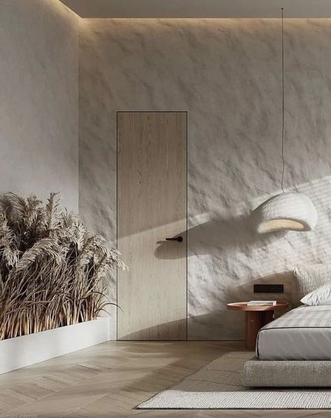 Cave Like Interior, Wabi Sabi Interior, Stone Wall Design, Wall Texture Design, Hotel Room Design, Japanese Interior, Interior Wall Design, Home Design Living Room, Home Room Design