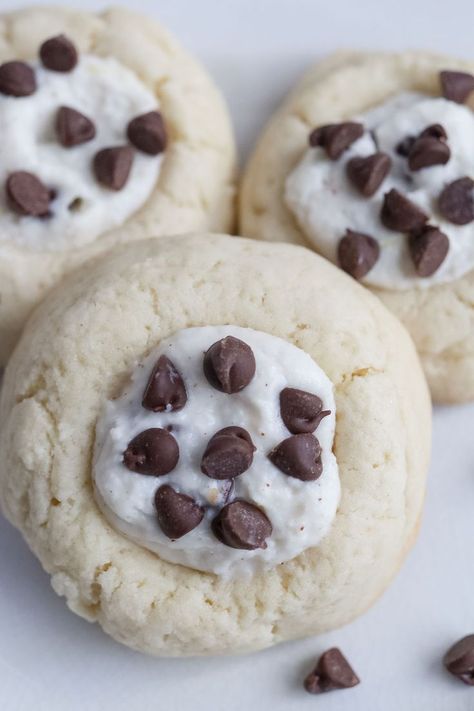 Cannoli Cookies Recipe, Christmas Cookie Recipes Holiday, Thumbprint Cookies Recipe, Cookie Table, Healthy Cookie Recipes, Christmas Cookies Easy, Delicious Cookie Recipes, Thumbprint Cookies, Tasting Table