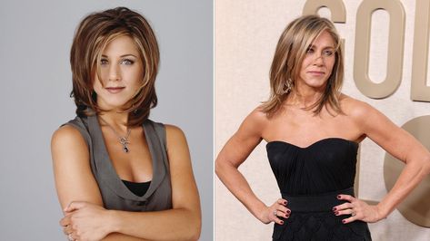 'Friends' Fanatics Rejoice: The Rachel Haircut Is Back The Rachel Haircut, Rachel Haircut, Choppy Cut, Golden Highlights, Fall Manicure, Bright Red Hair, The Rachel, A Haircut, Rachel Green