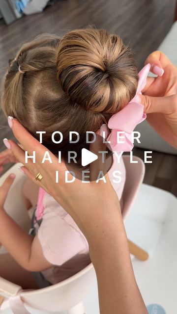 Toddler Ballet Hairstyles, Toddler Party Hairstyles Girl, Fine Toddler Hair Hairstyles, Toddler Princess Hairstyles, Toddler Bun Hairstyles, Toddler Hairstyles For Wedding, Ballerina Hairstyles Kids, Girls Bun Hairstyles Kids, Ballet Hairstyles Kids