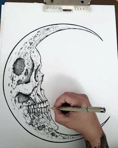 Maybe a good thigh piece? Or maybe combine the location/arrangement(s) of the actual moon and Orion  Idk Maximum Ride, Kunst Tattoos, Cross Tattoos, Cross Tattoo Designs, Drawing Eyes, Cross Tattoo, A Skull, A Pen, Fantasy Illustration