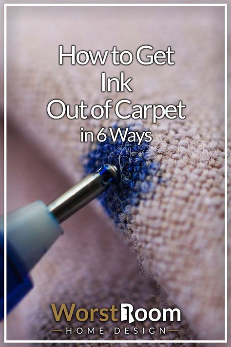 How to Get Ink Out of Carpet in 6 Ways Ink Stain Removal, Stain Remover Carpet, What To Use, Carpet Stains, Carpet Cleaner, Ink Stain, House Cleaning Tips, How To Clean Carpet, Home Maintenance