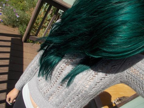 Manic Panic Enchanted Forest Manic Panic Enchanted Forest, Dark Green Hair, Teal Hair, Bright Hair Colors, Bright Hair, Manic Panic, Trendy Hair Color, Hair Color Blue, Pastel Hair