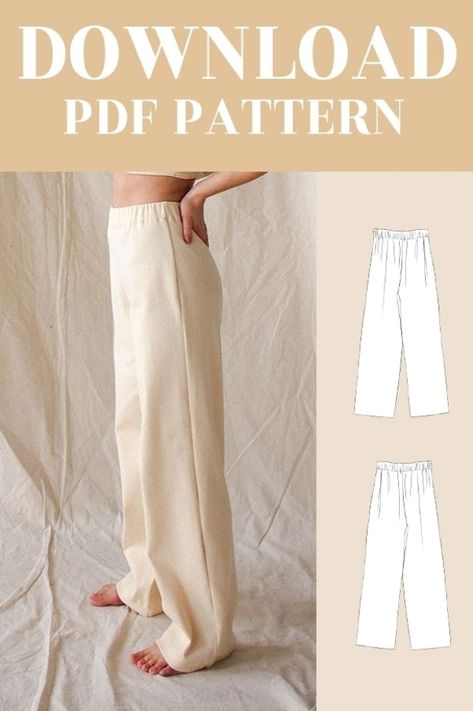 Scuba Sweater, Sew Pants, Loungewear Pants, Lounge Trousers, Diy Sy, Sewing Patterns For Women, Sewing Projects Clothes, Pants Sewing, Rib Knit Fabric