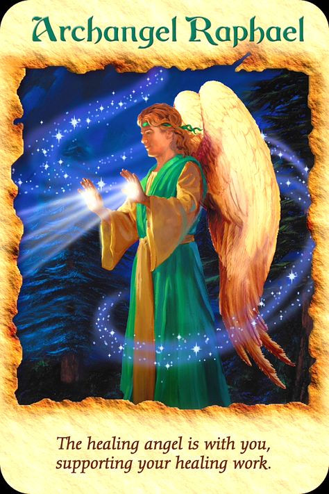 Archangel Raphael – Archangel Oracle Archangel Raphael Healing, Angel Therapy, Archangel Prayers, Angel Tarot Cards, Healing Angels, Angel Tarot, Angel Oracle Cards, Archangel Raphael, Angel Prayers