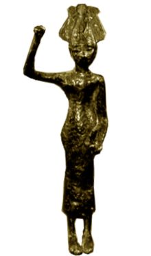 Canaanite Gods, Anat Goddess, Ancient Gods, Ancient Egyptian Goddess, Esoteric Symbols, World Mythology, Ancient Goddesses, Ancient Mayan, Bronze Figurine