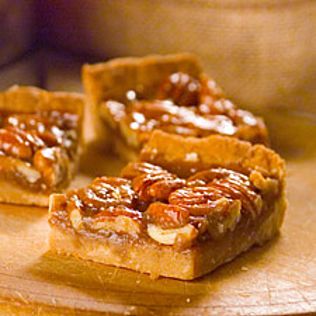 Pecan Bars Recipe | Martha Stewart Honey Nut Bars, Pecan Squares, Pecan Bars, Rock Recipes, Nut Bar, Pecan Pie Bars, Delicious Cream, Honey Nut, Pie Bar