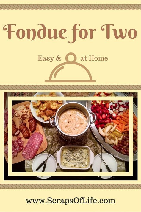 Romantic Fondue For Two, Fondue For Two, Fondue Broth, Fondue Dinner, Fondue Night, Small Slow Cooker, One Person Meals, Fondue Recipes Cheese, 30 Min Meals