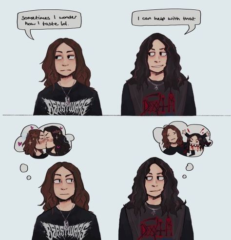 Brodie Deathgasm, Metalhead Oc Art, Deathgasm Movie, Zakk Deathgasm, Metalhead Drawing, Mayhem Fanart, Goth Memes, Metal Icon, Indie Art