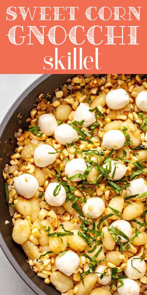 Corn Gnocchi, Creamy Sweet Corn, Cauliflower Gnocchi, Summer Corn, Gnocchi Recipes, Corn Recipes, Simply Recipes, Fresh Corn, Vegetarian Recipes Dinner