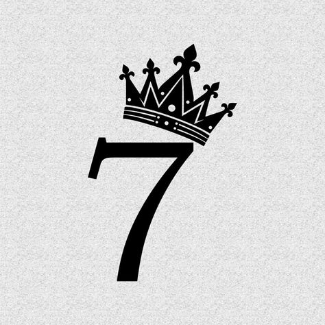 Birthday Princess Svg, Seventh Birthday, Crown Svg, Princess Svg, Birthday Princess, Birthday Svg, Number 7, 7th Birthday, Princess Birthday