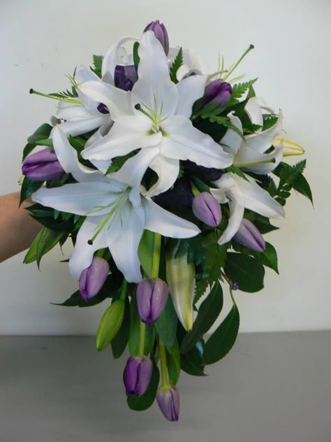 Lillies And Tulips Bouquet, Tulip Lily Bouquet, Purple Lily Bouquet, Tulips And Lilies Bouquet, Tulip And Lily Bouquet, Lily And Tulip Bouquet, Tulip Bouquet Purple, Stargazer Lily Wedding Bouquet, Stargazer Lily Wedding