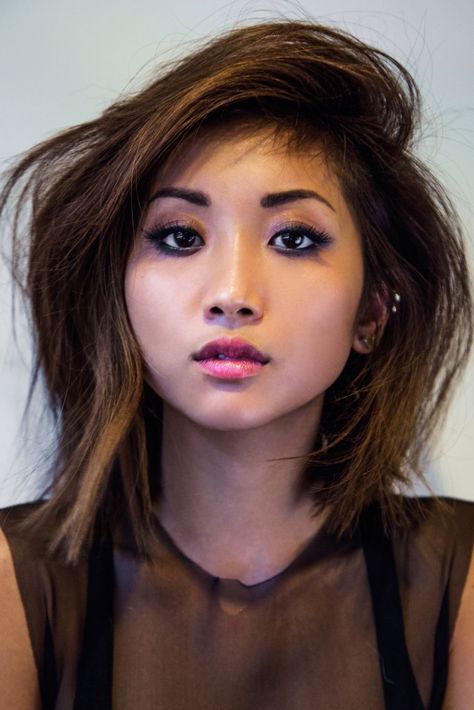 Short Shaggy Bob, Short Shaggy Haircuts, Short Shag Haircuts, Short Shag Hairstyles, Shaggy Haircuts, Brenda Song, Short Shag, Celebrity Faces, Shag Hairstyles