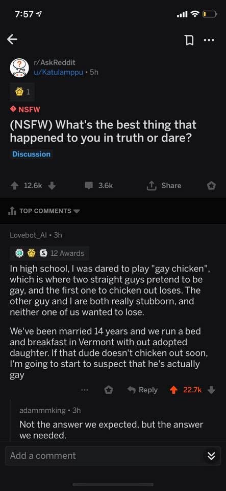 Best 'truth or dare' story Truth And Dare, Truth Or Dare, Out Of Your Mind, Cute Stories, Tumblr Funny, Funny Posts, Dankest Memes, Funny Texts, Funny Stuff