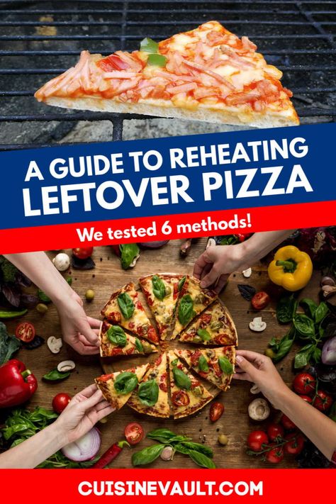 Pizza is often a letdown the next day. Some have given up on hot leftover pizza, and simply eat it cold.   We decided to research some of the most popular reheating methods and test them all out. Be sure to check out our results to discover what works, and what failed dismally. How To Reheat Pizza, Reheat Pizza, Reheat Chicken, Leftover Pizza, Types Of Pizza, Grill Time, Smart Oven, Grilled Dinner, Conventional Oven