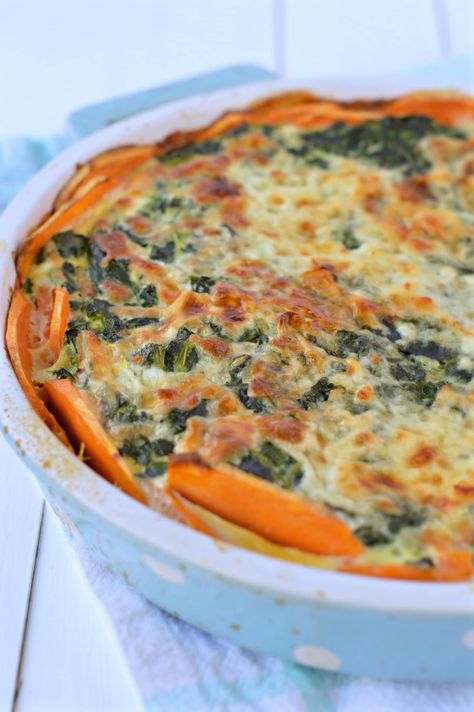 Sweet Potato Crust Quiche an easy spinach quiche