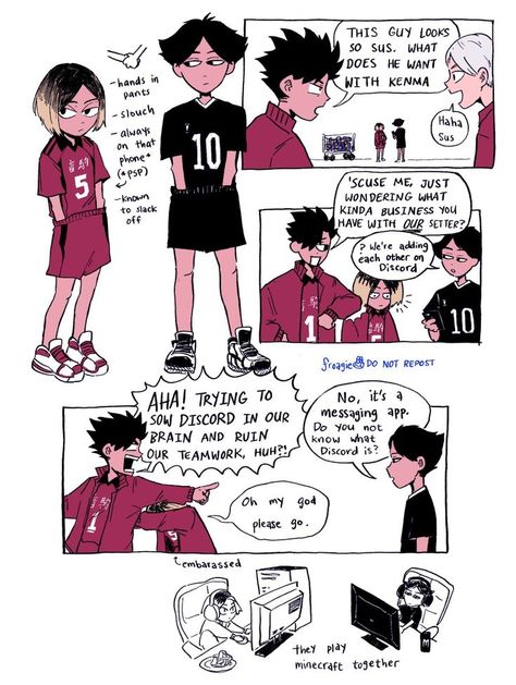 Inarizaki Fanart, Haikyuu Comic, Oikawa Toru, Haikyuu Akaashi, Daichi Sawamura, Playing Volleyball, Haikyuu Meme, Volleyball Anime, Kenma Kozume