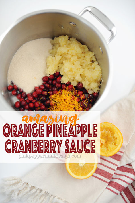 This is the only cranberry sauce recipe you will ever need! Tart and sweet with pineapple and citrus flavors. SO good!! Citrus Cranberry Sauce, Cranberry With Pineapple, Cranberry Pineapple Sauce Homemade, Cranberrie Sauce Recipe, Cranberry Pineapple Sauce Recipe, Fresh Cranberry Sauce With Pineapple, Homemade Cranberry Sauce With Pineapple, Cranberry Sauce Pineapple, Pineapple Cranberry Sauce