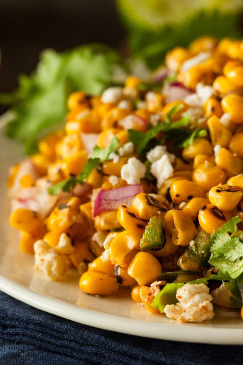 Pioneer Woman Mexican Street Corn Salad Street Corn Skillet Pioneer Woman, Corn Skillet, Mexican Street Corn Salad Recipe, Olive Oil Mayonnaise, Street Corn Salad, Pancetta Pasta, Mexican Corn Salad, Grilled Corn Salad, Mexican Street Corn Salad