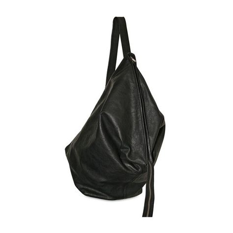 RICK OWENS - LEATHER SHOULDER BAG ($995) ❤ liked on Polyvore featuring bags, handbags, shoulder bags, accessories, purses, backpacks, leather hand bags, leather purses, leather shoulder handbags and shoulder handbags Rick Owens Bag, Accessories Purses, Polyvore Png, Man Shoulder, Man Bags, Leather Rucksack, Leather Backpacks, Purse Backpack, Leather Man