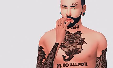 buckgrunt: “ simlish full body tattoo • BGC • 9 swatches (light to dark) • custom thumbnail download (sfs) don’t reupload, remesh, claim as your own ” Check Tattoo, Ts4 Tattoos, Skin Details, Body Tattoo, Full Body Tattoo, Sims 4 Cc, Minimal Tattoo, Maxis Match, Body Tattoos