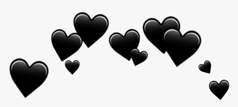 Heart Crown Png, Black Heart Emoji, Black Emoji, Emoji Clipart, Background Heart, Crown Png, Purple Crown, Picture Editing Apps, Crown Black