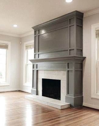 Fireplace Mental, Best Fireplace, Fireplace Accent Walls, Wood Fireplace Surrounds, Mantle Design, Fireplace Mantel Designs, Fireplace Update, Paint Fireplace, Mantel Design