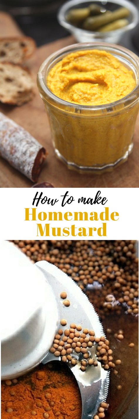 Make Mustard, Food Seasoning, Homemade Mustard, Mustard Recipe, Kid Friendly Dinner, How To Make Homemade, Cheap Meals, Homemade Cakes, Kid Friendly Meals