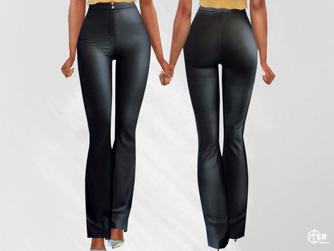 Sims 4 Leather Pants Cc, Sims 4 Cc Flared Pants, Sims 4 Cc High Waisted Pants, Sims 4 Cc Tops Female Maxis Match, Sims 4 Female Pants Cc, Sims 4 Leather Pants, The Sims 4 Cc Clothing For Women Pants, Sims 4 Cc Clothes Female Aesthetic Pants, Sims 4 Cc Pants Maxis Match