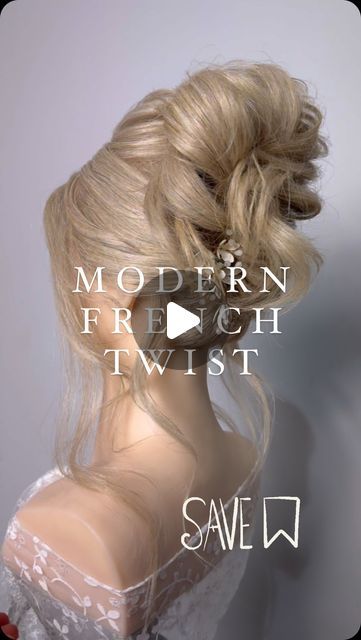 Sheree Tomic wedding Hair Stylist Educator on Instagram: "🔽 SAVE FOR INSPO 

◽️ MODERN FRENCH TWIST 

🤍 the perfect balance of elegance and romance 

💬 share in the comments what you think of this style! 

◽️ I was so honoured to create this style live for the @btpbridal members community, thank you so much for the opportunity 🙏🏼

#sirenhairart #viralhair #viralhairstyles #trending #trendinghair #btpbridal #hairtutorial #bridalhair #weddinghair #frenchtwist #beyondtheponytail 

Bridal hair education wedding hair hair on location hair online hair tutorial hair how to demo trending viral watch me create beyond the ponytail" Modern French Twist, Modern French Twists, Wedding Hair Stylist, Hair Education, Tutorial Hair, Modern French, French Twist, Hair Art, Hair Dos