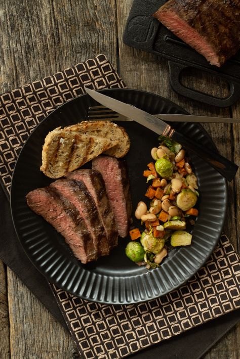 Celebrate the flavors of the season with this flat iron steak and autumn succotash. Roasted vegetables get some love from balsamic vinegar and rosemary. #flatironsteakrecipes #flatironsteakgrilled #flatironsteakcastiron #fallsuccotashrecipes Autumn Succotash, Flat Iron Steak Recipes, Easy Main Course Recipes, Flat Iron Steak, Get In The Mood, Dinner Inspiration, How To Grill Steak, Main Course Recipes, Oven Roast