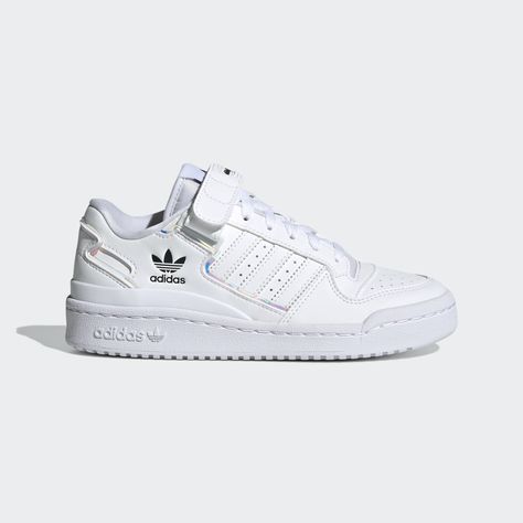 Comfy Shoes For Women, White Adidas Shoes Outfits Summer, Adidas Shoes White, Adidas Sneakers White, Adidas Forum Shoes, Adidas Products, Adidas White Shoes, Adidas Outfit Shoes, Adidas Retro